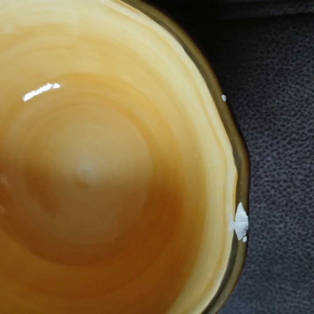 Gibson Everday Tuscan Design Bowls (2) Yellow, Green, Burgundy